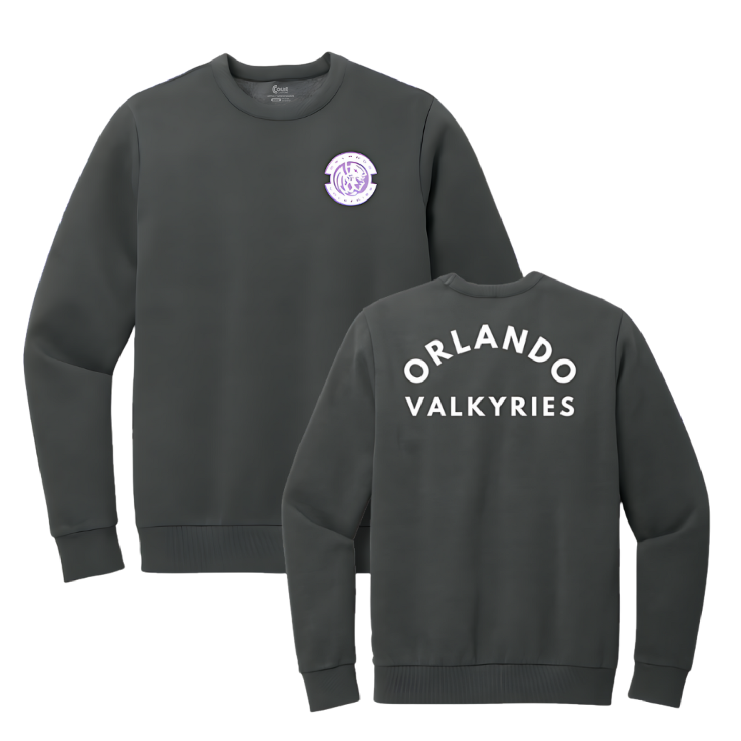 Orlando Valkyries Arched Orlando Faded Crewneck