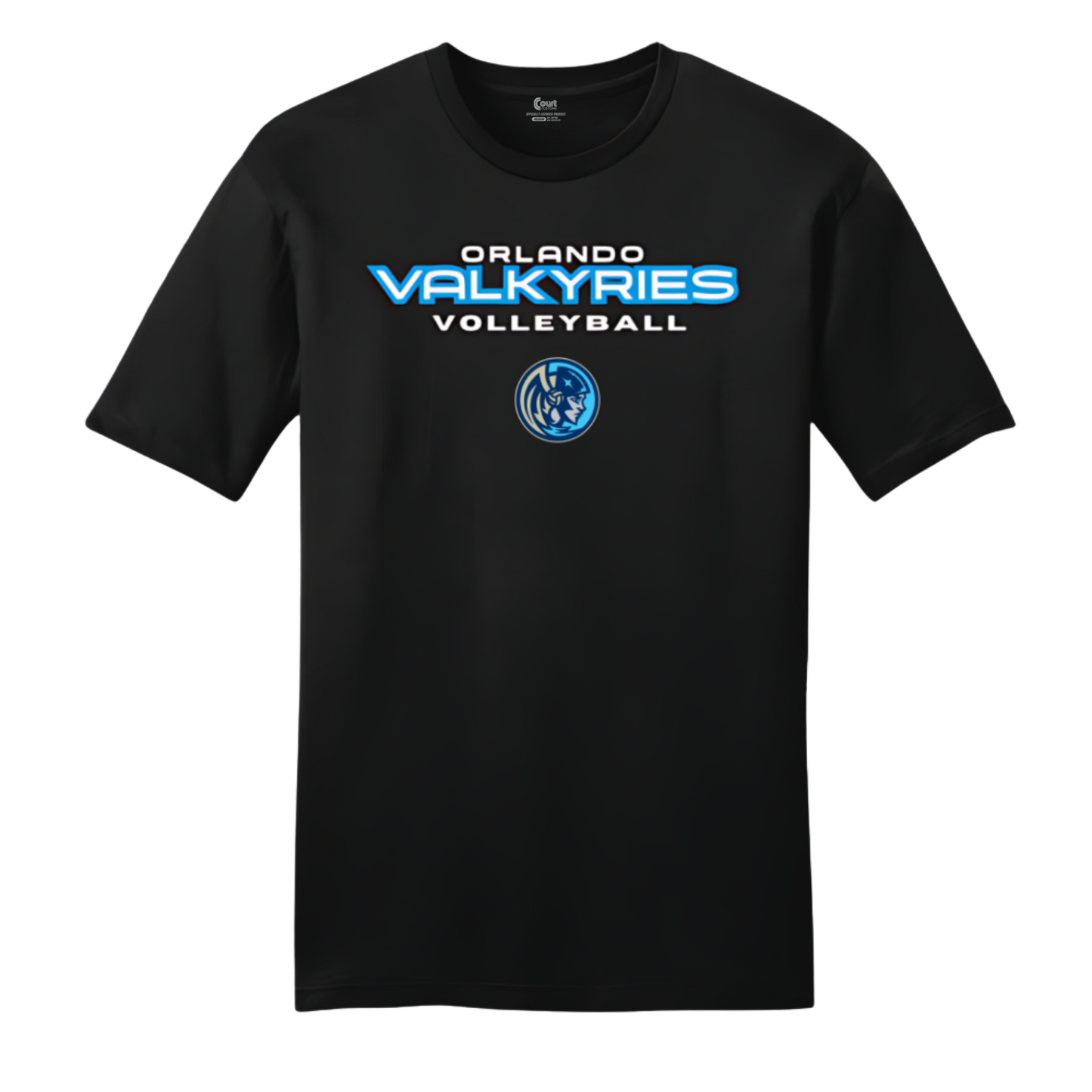 Orlando Valkyries Icon Wordmark Logo T-Shirt