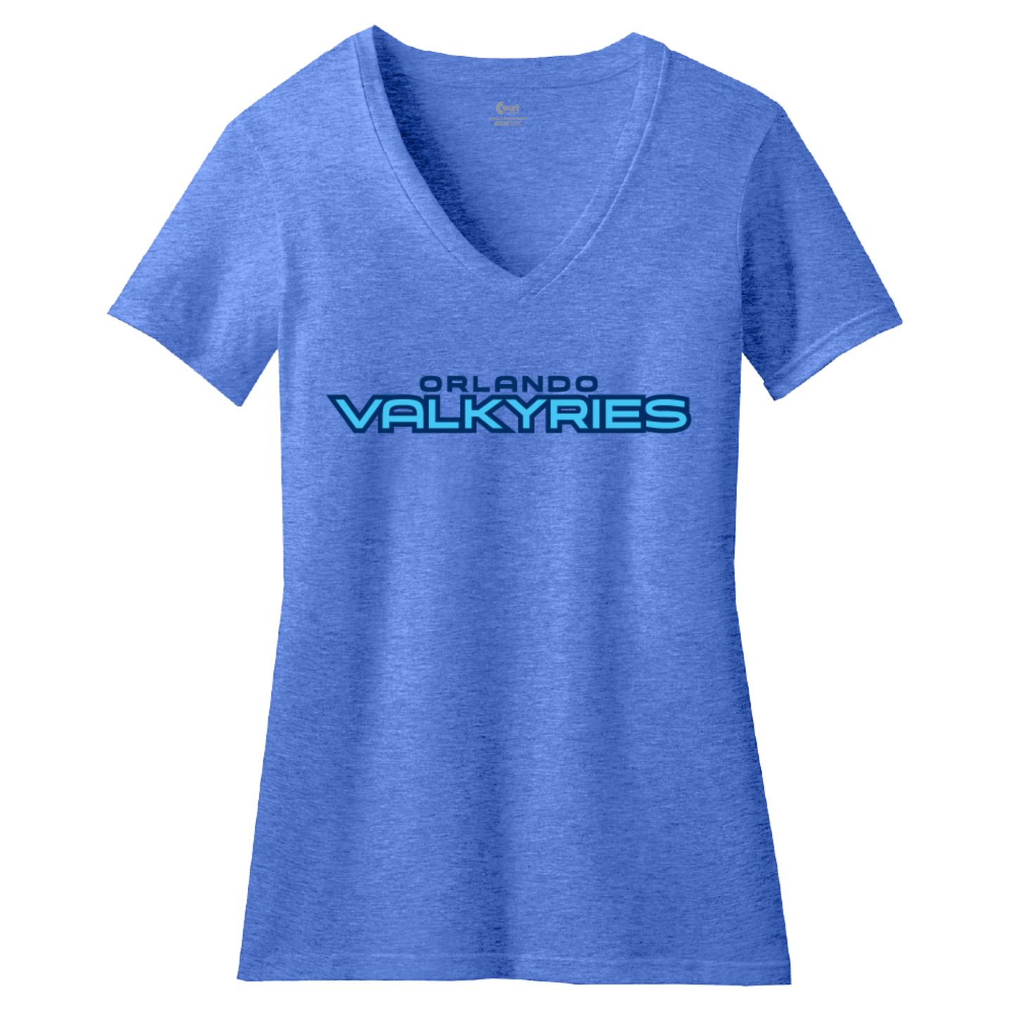 Orlando Valkyries Womens Wordmark Logo V-Neck T-Shirt