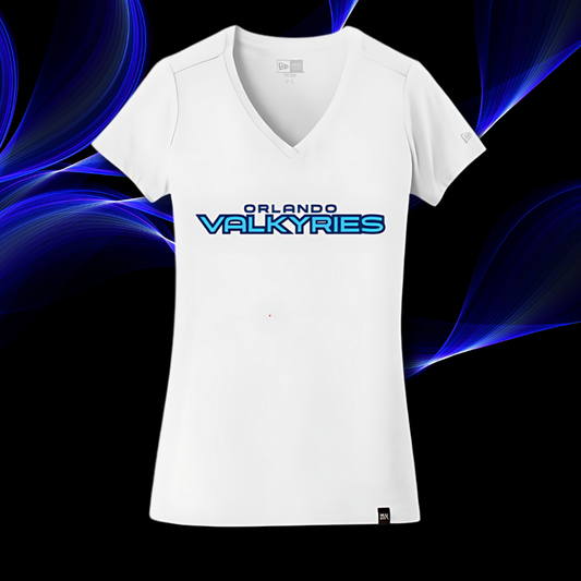 Ladies Wordmark Logo V-Neck T-Shirt