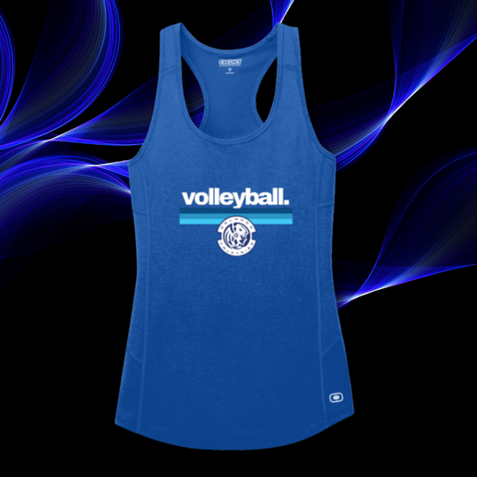 Ladies Volleyball. Logo OGIO® Racerback Pulse Tank