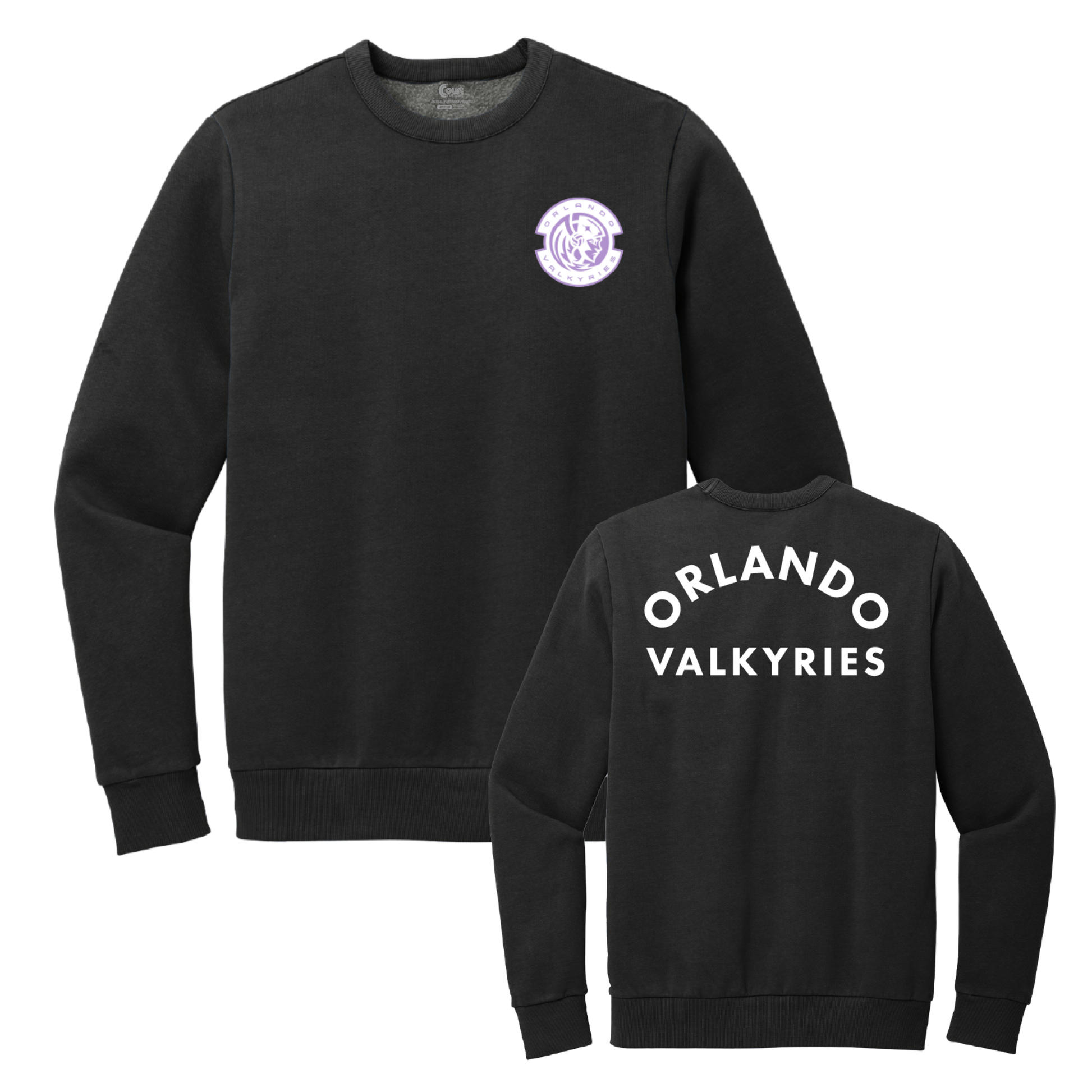 Orlando Valkyries Arched Orlando Faded Crewneck