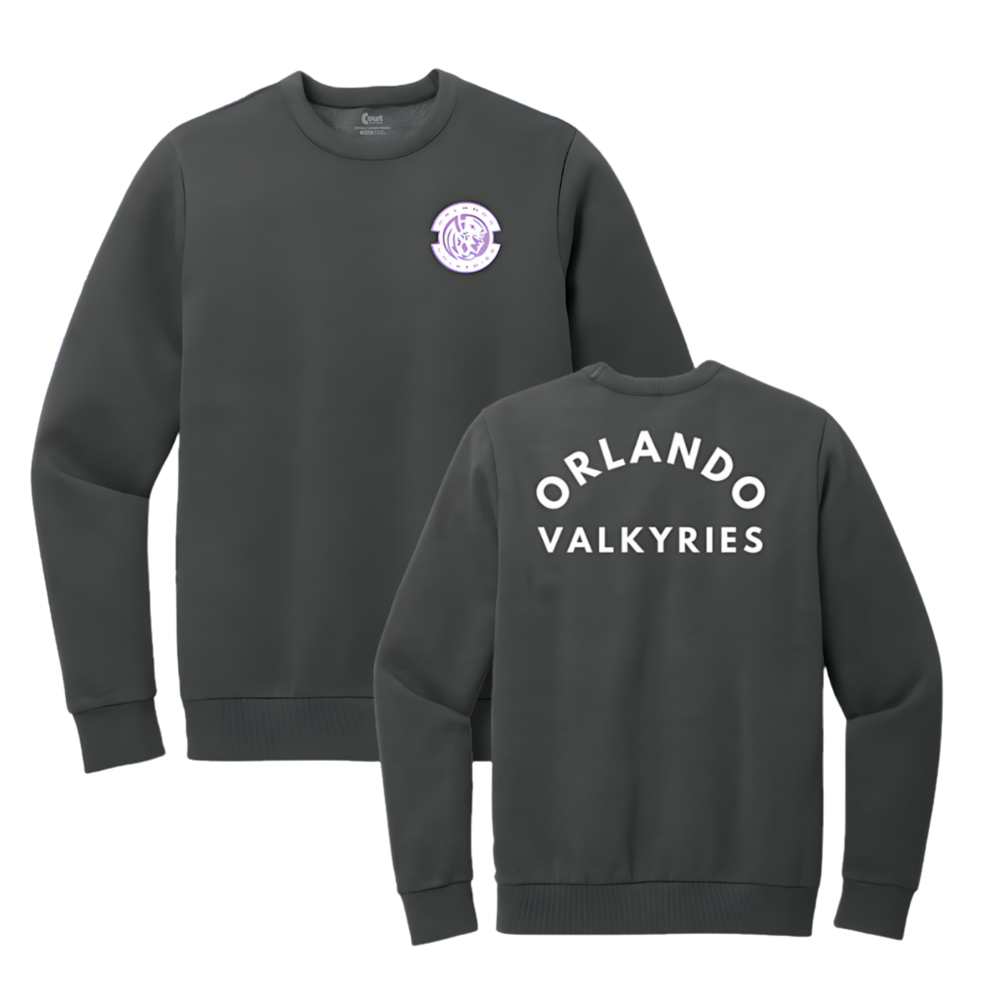 Orlando Valkyries Arched Orlando Faded Crewneck