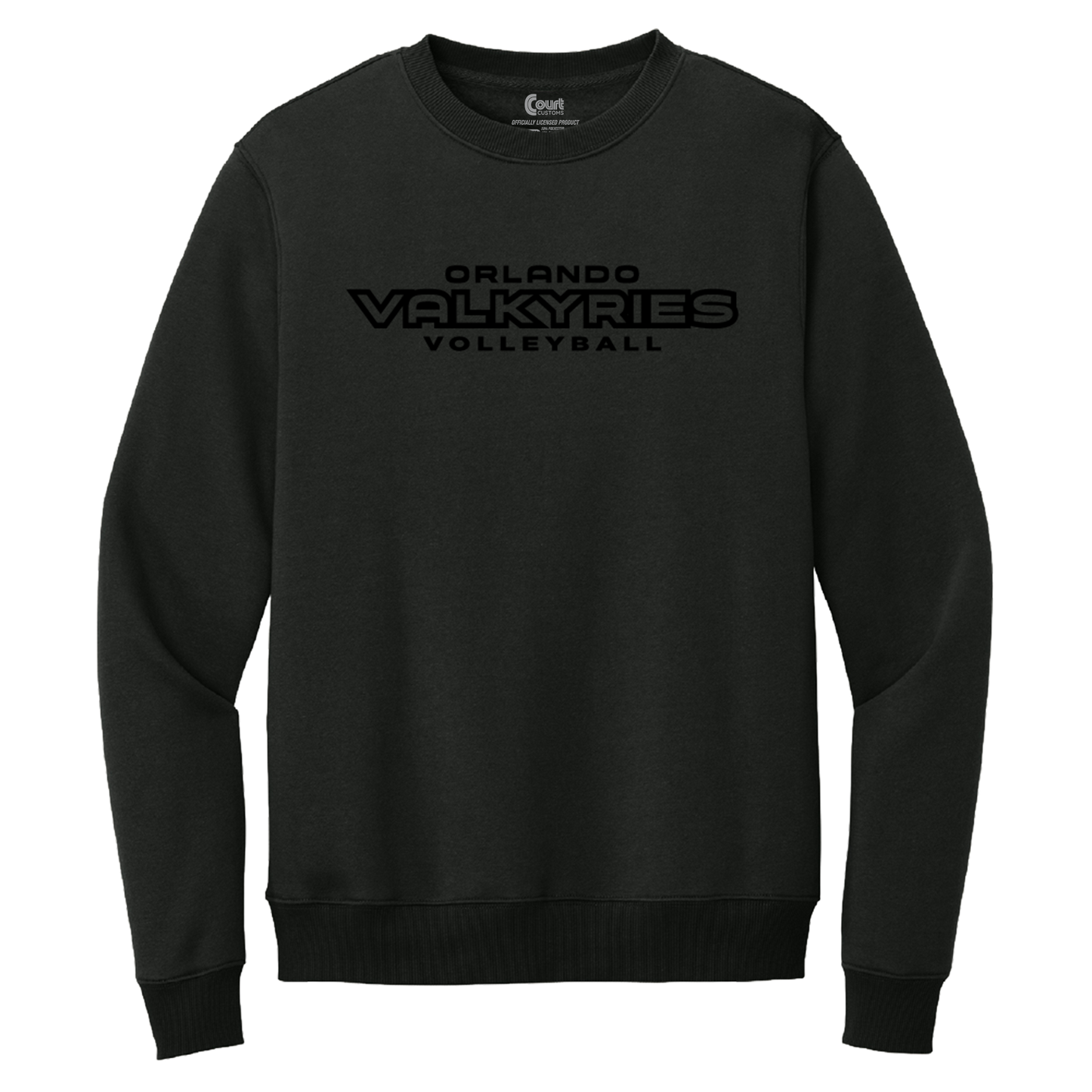 Orlando Valkyries Black on Black Crewneck