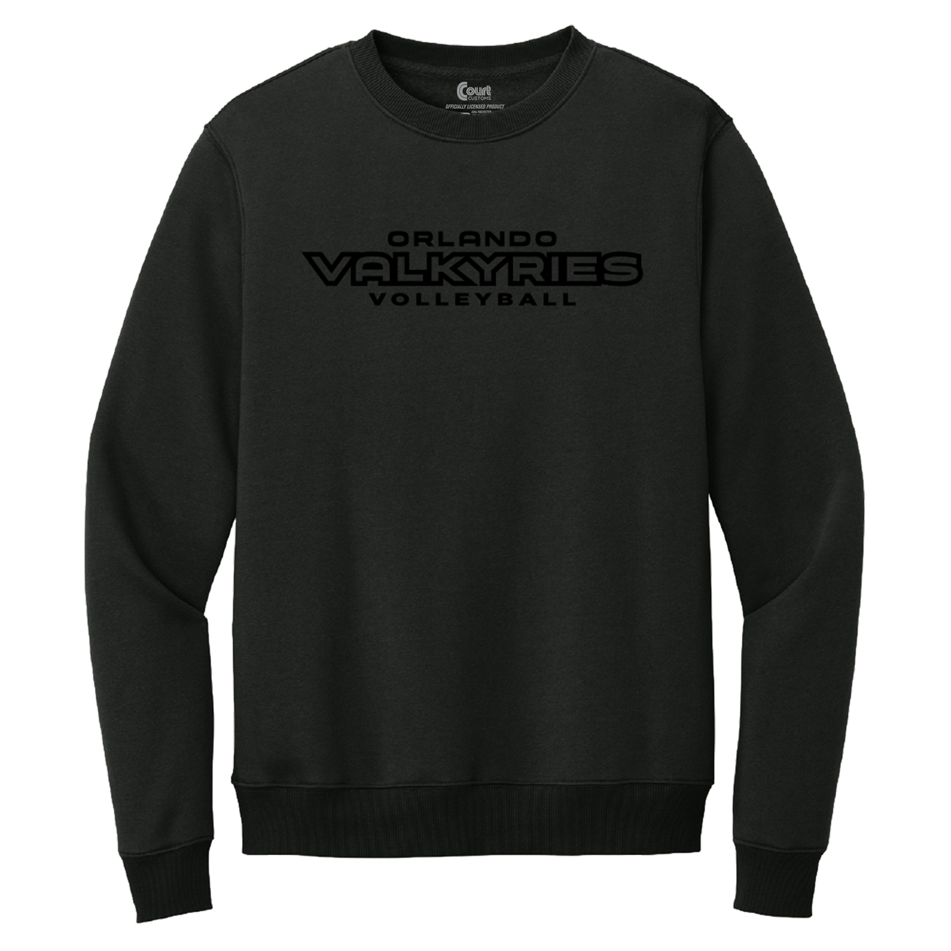 Orlando Valkyries Black on Black Crewneck