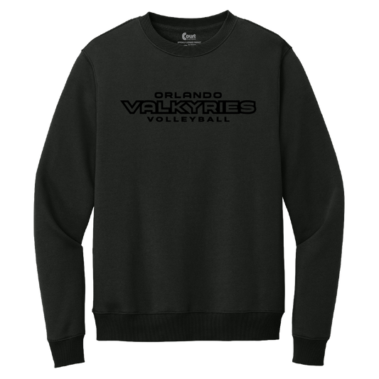 Orlando Valkyries Black on Black Crewneck