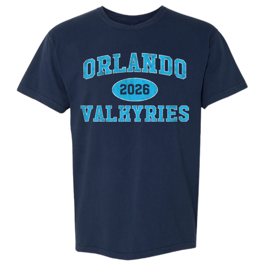 Orlando Valkyries Classic Varsity T-Shirt Navy
