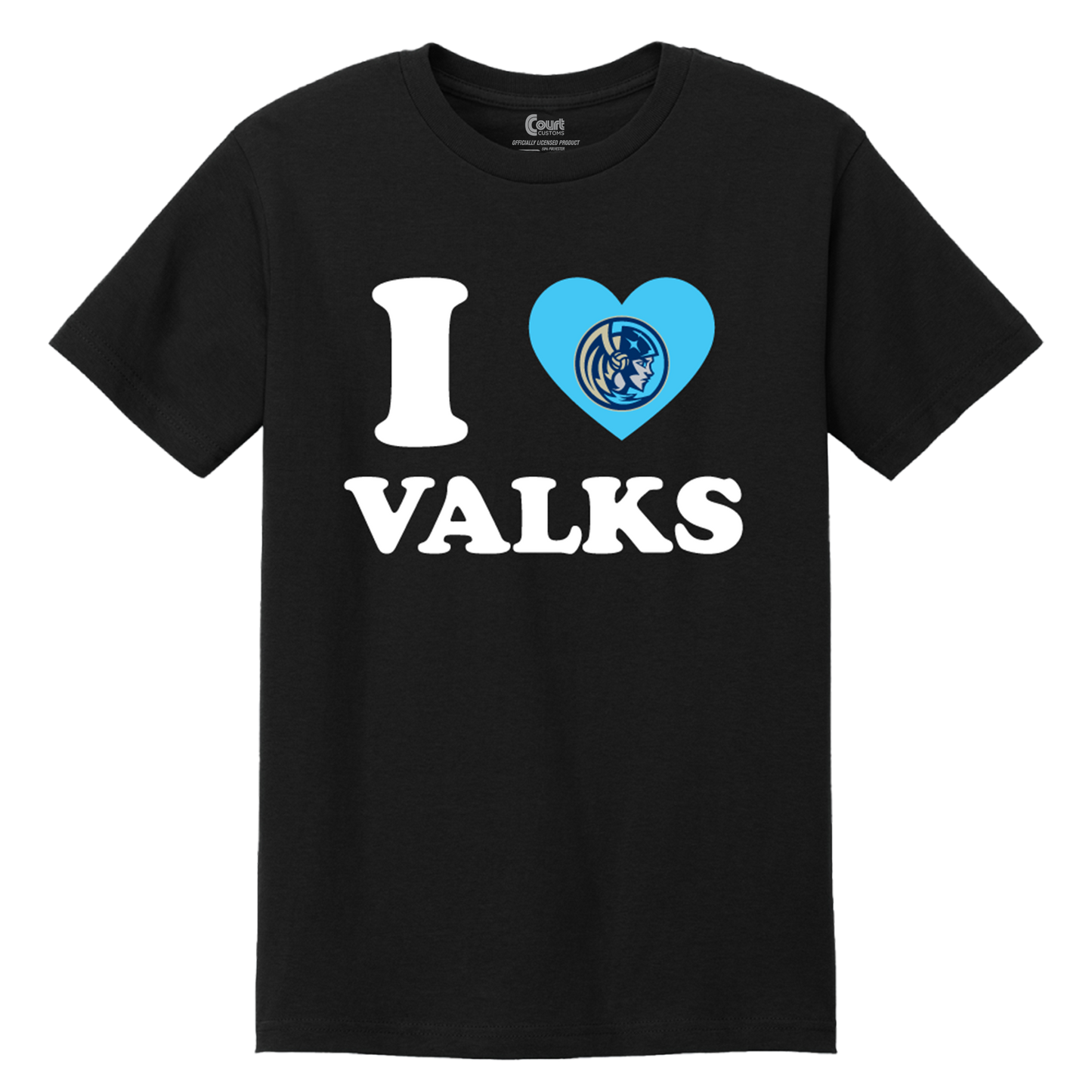Orlando Valkyries I Heart Valks T-Shirt Black