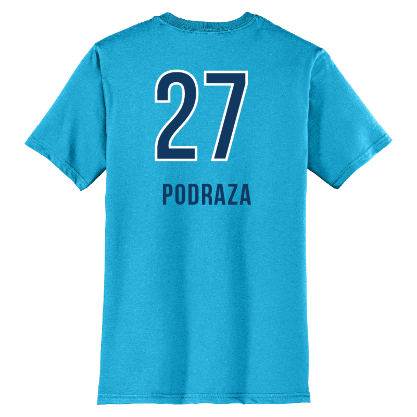 Orlando Valkyries Jersey T-Shirt - Podraza Light Turquoise Back