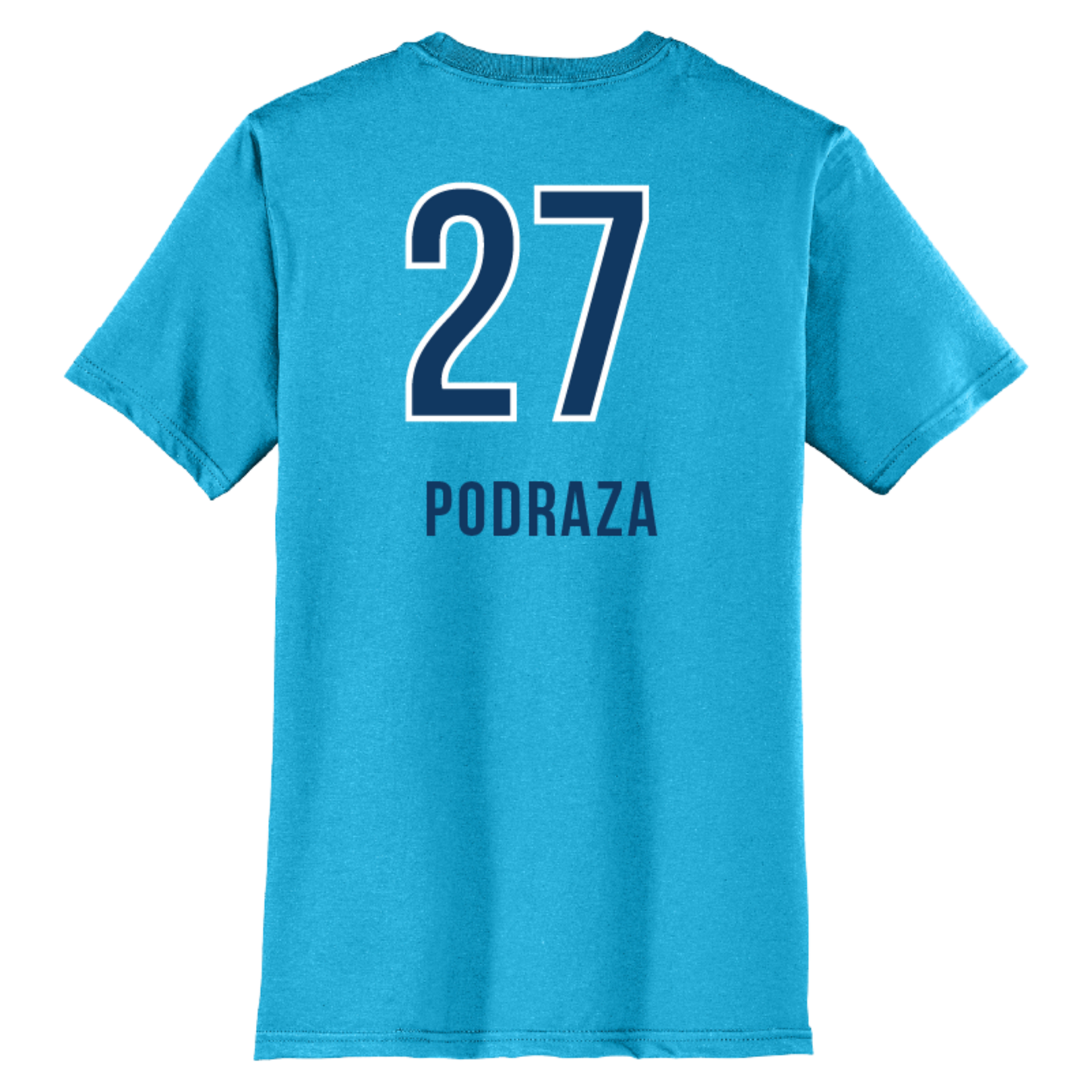 Orlando Valkyries Jersey T-Shirt - Podraza Light Turquoise Back