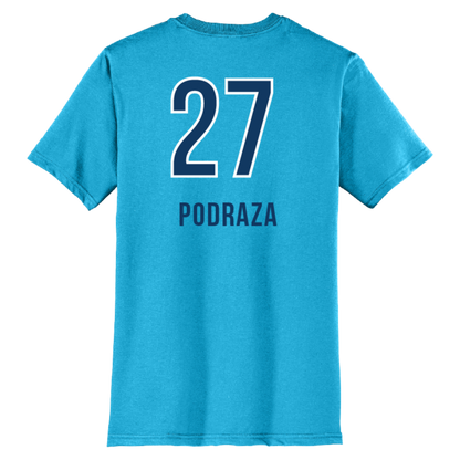 Orlando Valkyries Jersey T-Shirt - Podraza Light Turquoise Back