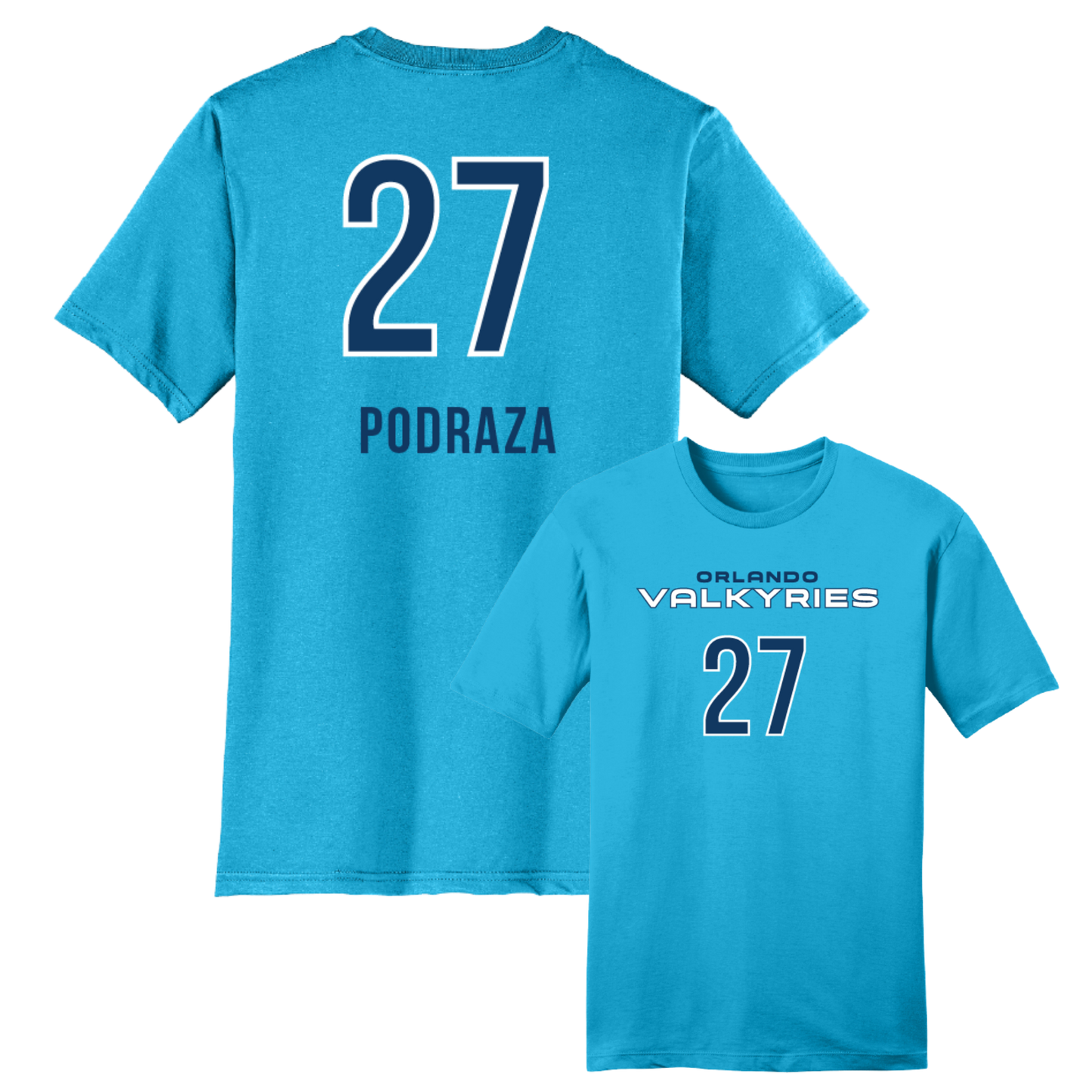 Orlando Valkyries Jersey T-Shirt - Podraza Light Turquoise Both
