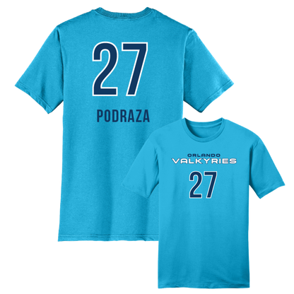 Orlando Valkyries Jersey T-Shirt - Podraza Light Turquoise Both