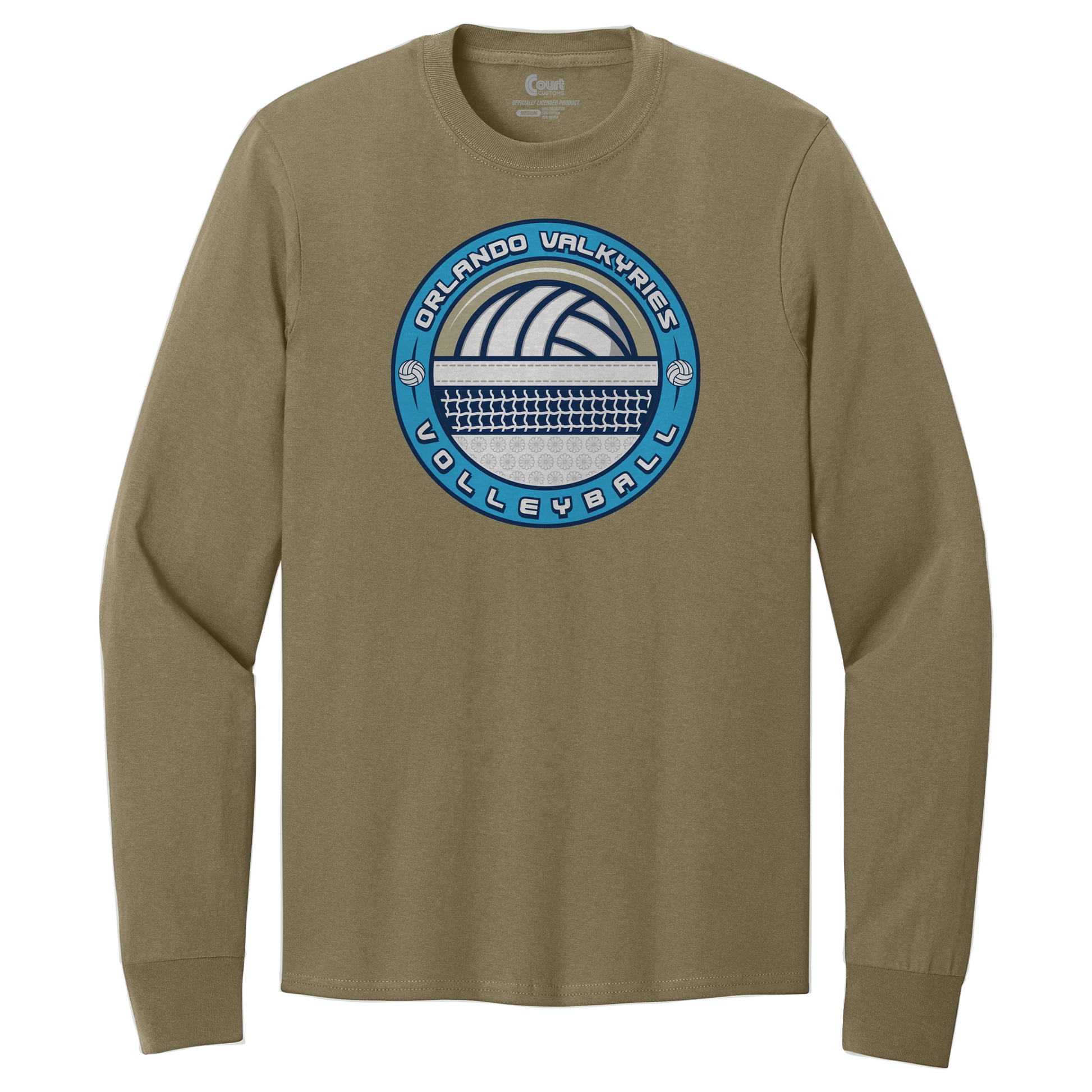 Orlando Valkyries Net Badge Long Sleeve T-Shirt