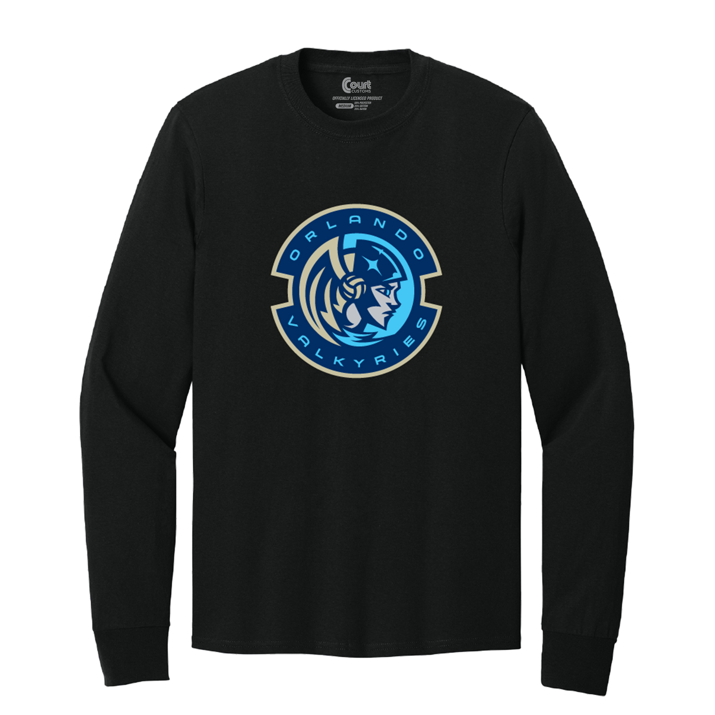 Orlando Valkyries Official Logo Long Sleeve T-Shirt