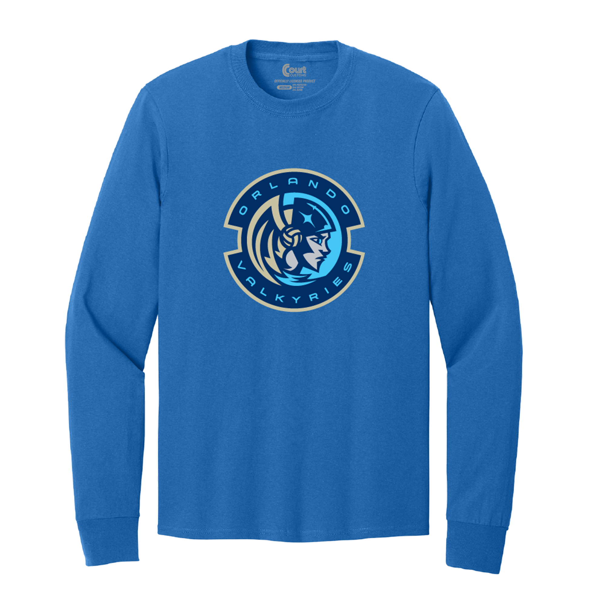 Orlando Valkyries Official Logo Long Sleeve T-Shirt