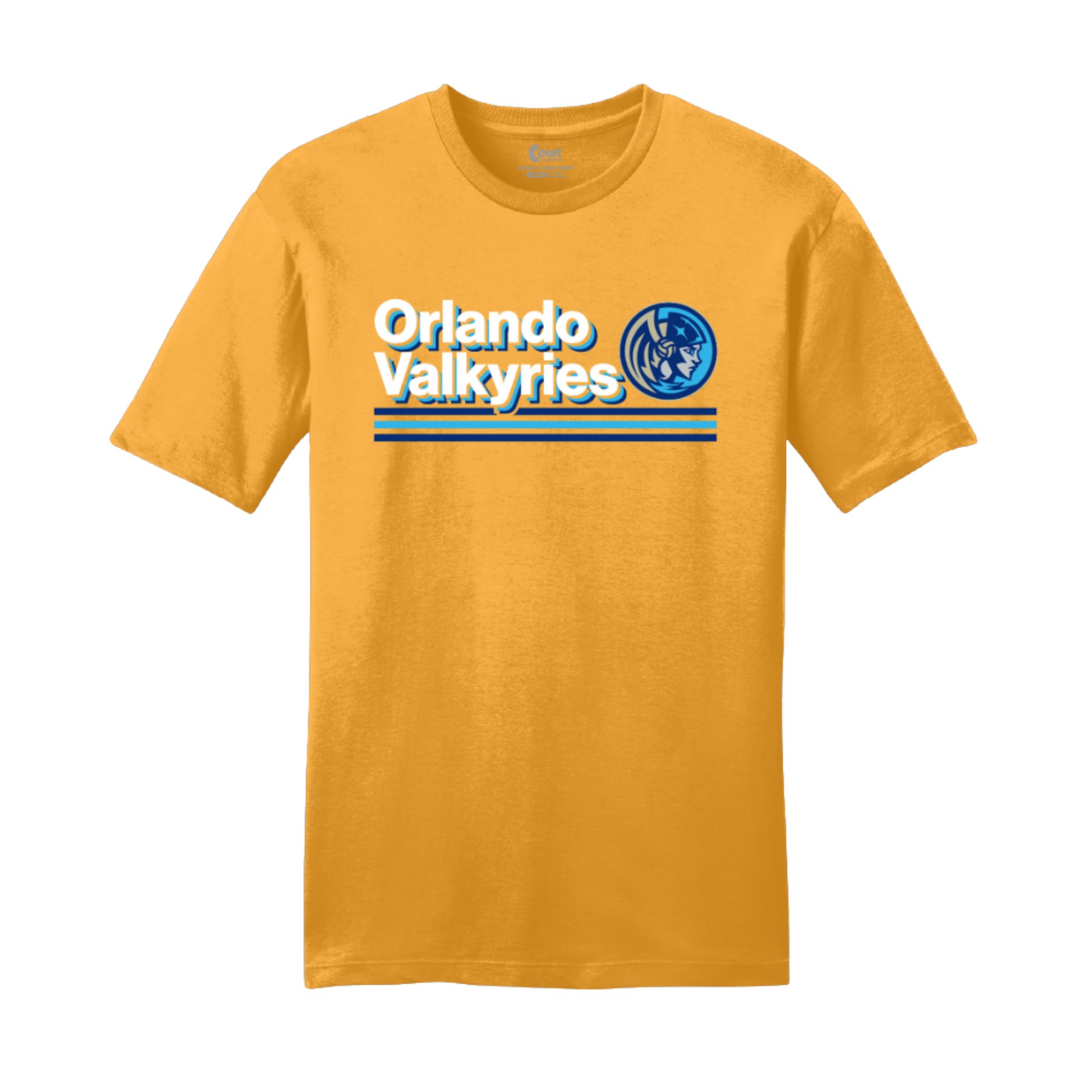 Orlando-Valkyries-Retro-T-Shirt-Gold