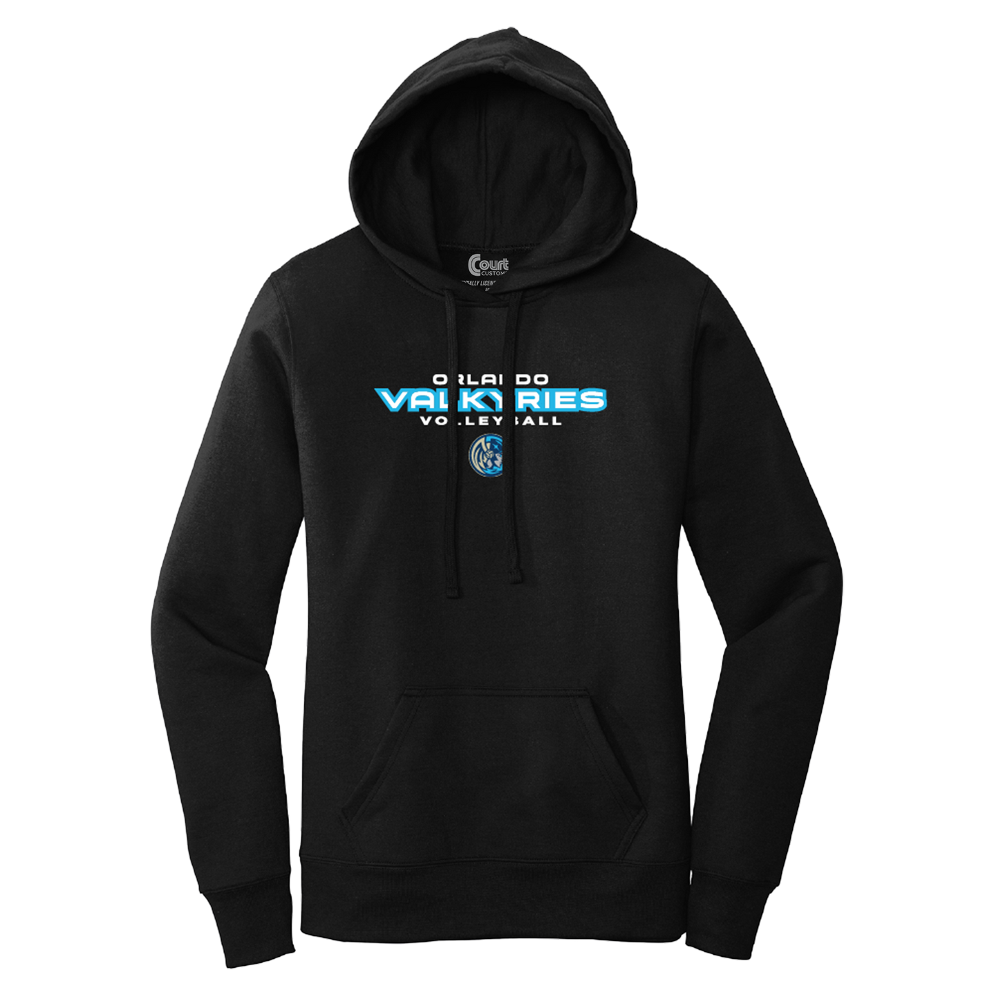 Orlando Valkyries Womens Icon Wordmark Logo Hoodie