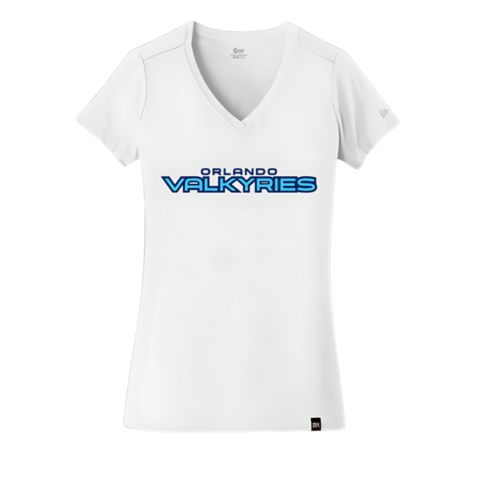 Orlando Valkyries Womens Wordmark Logo V-Neck T-Shirt
