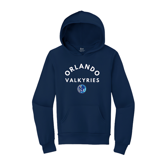 Orlando Valkyries Youth Arched Orlando Logo Hoodie