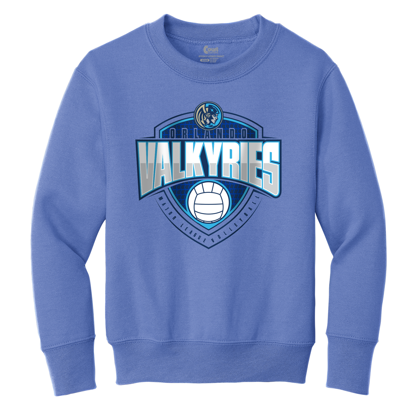 Orlando Valkyries Youth Court Shield Crewneck