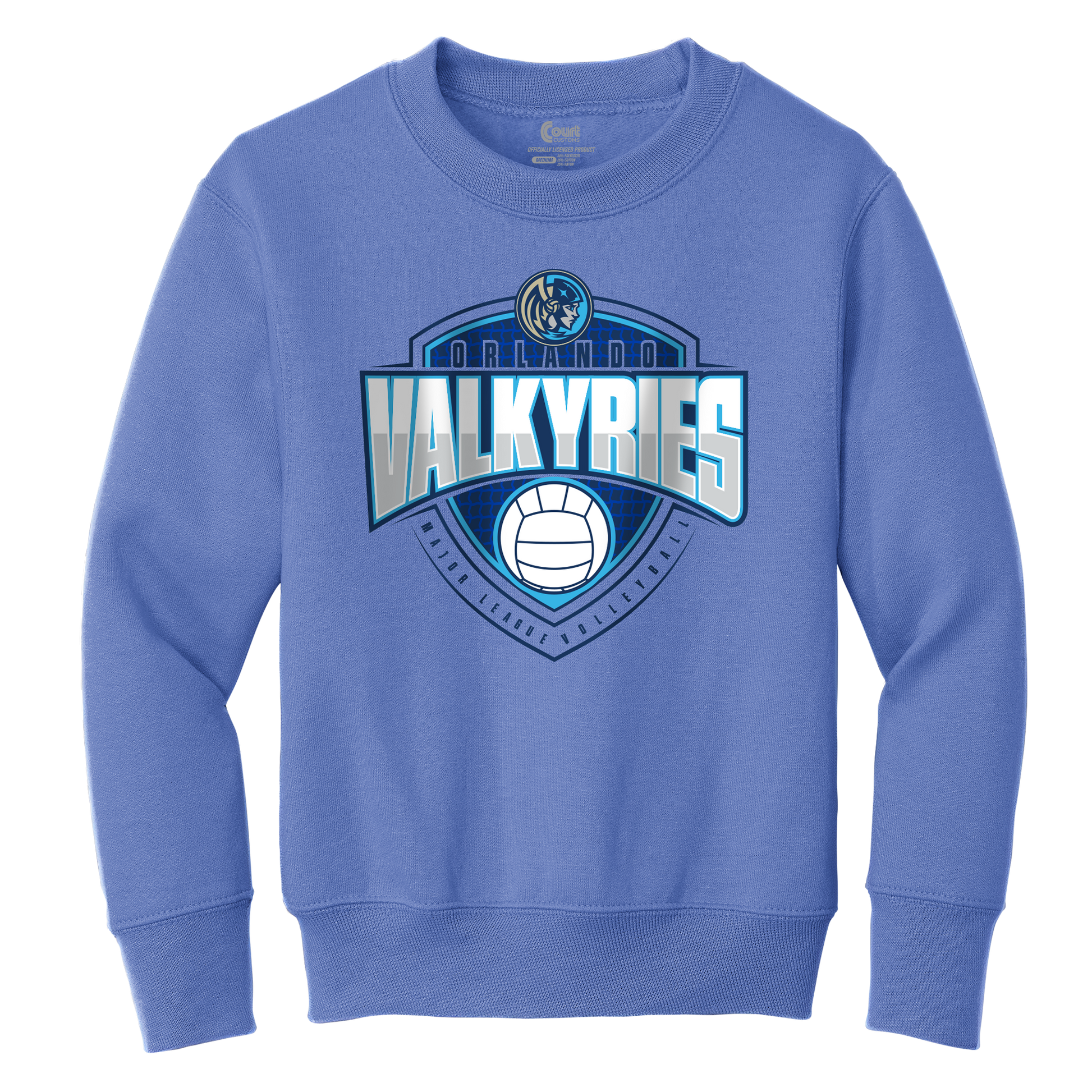 Orlando Valkyries Youth Court Shield Crewneck