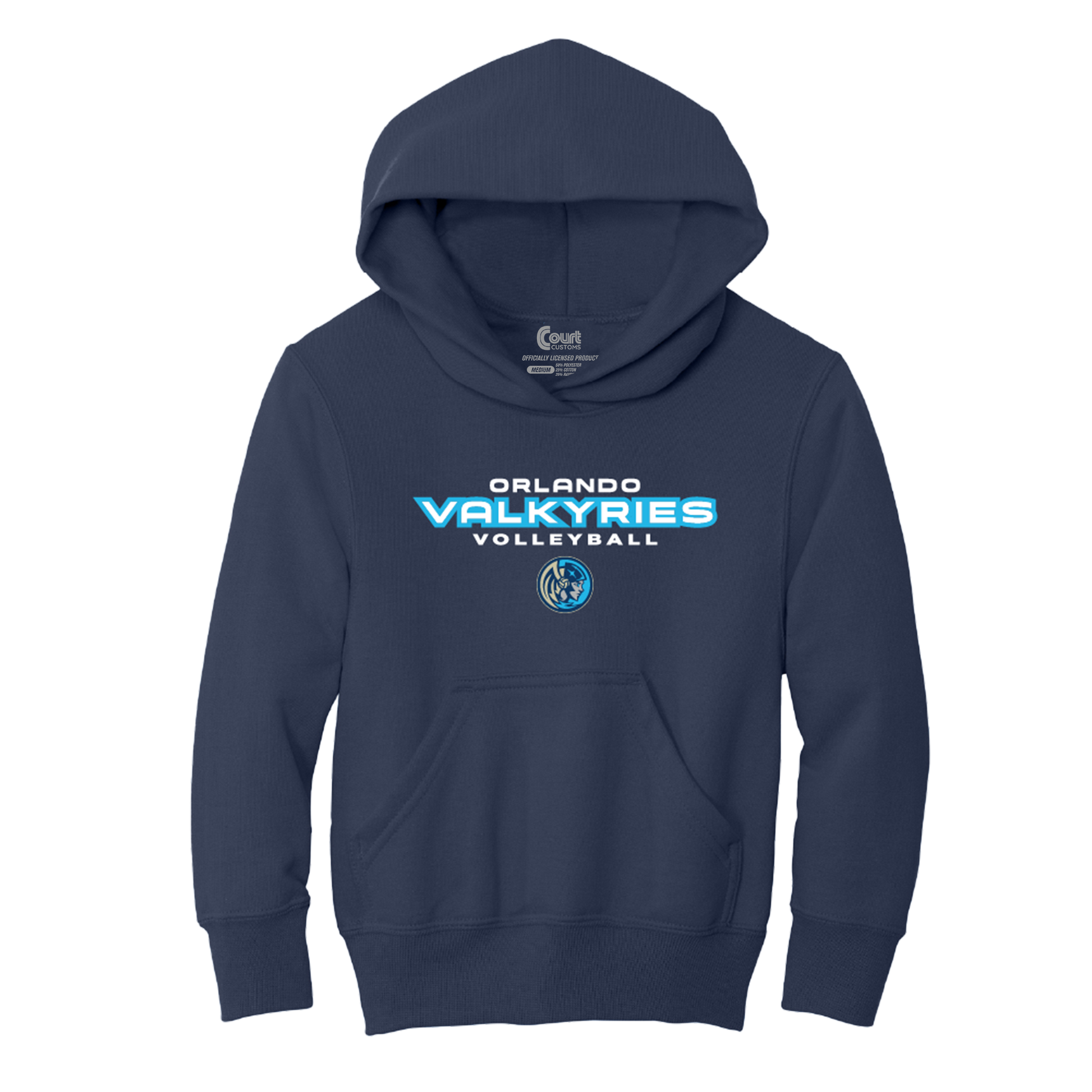 Orlando Valkyries Youth Icon Wordmark Hoodie