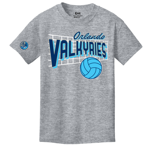 Orlando Valkyries Youth Net Play T-Shirt Athletic Heather