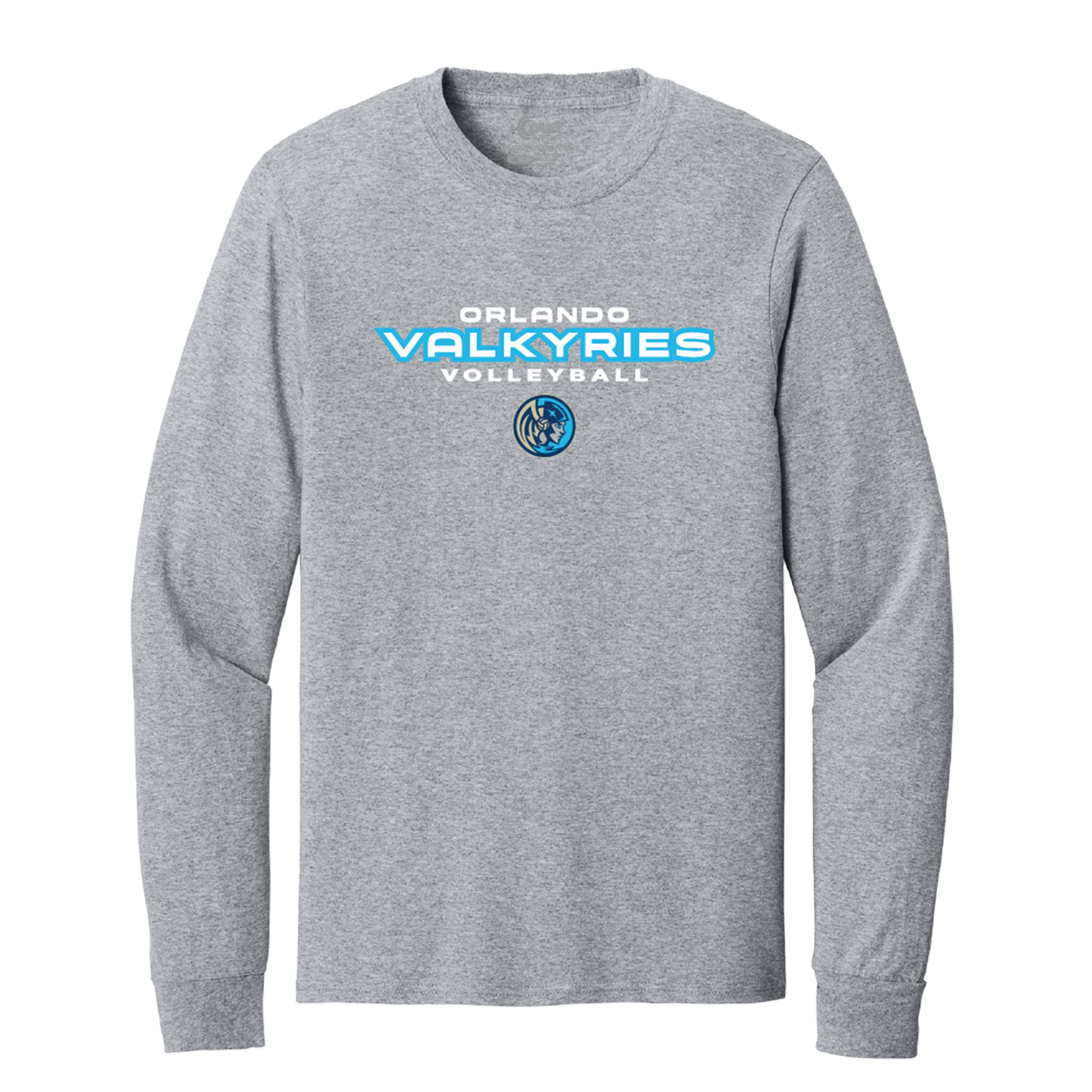 Orlando Valkyries Icon Wordmark Logo Long Sleeve T-Shirt