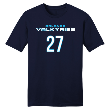 Orlando Valkyries Jersey T-Shirt - Podraza Navy Front