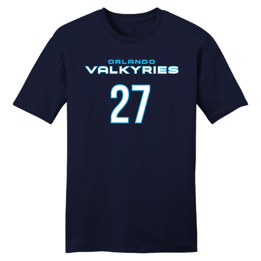 Orlando Valkyries Jersey T-Shirt - Podraza Navy Front
